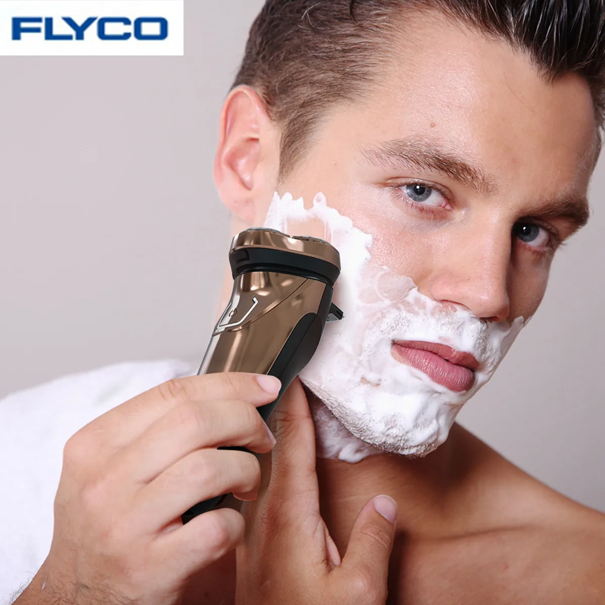 

FLYCO FS337EU 3D Floating Revolving Electrical Shaver With Washable Body Pop-Up Trimmer LED Display Rechargeable Shaver For Men