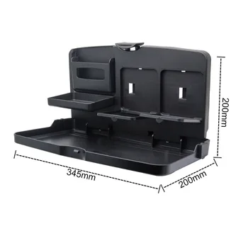 

Car Seat Back Bag Folding Table Organizer Pad Drink Chair Storage Pocket Box Travel Stowing Tidying Automobile Accessories