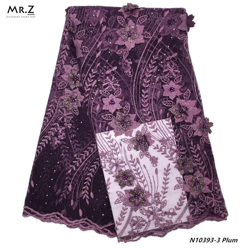 

Mr.Z Applique African Lace Fabric 2019 High Quality Lace French Mesh Fabric Beaded Embroidered Nigerian Lace Fabrics For Dress