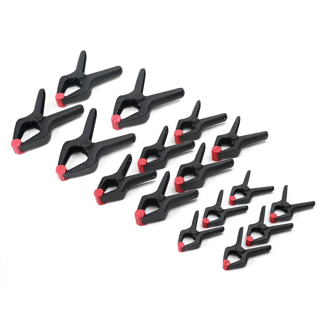 

MOOL Nylon Spring Clamp Set Leimzwingen Spring Clamp for Photography Photo Studio Backgrounds 16 pieces
