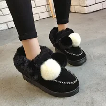 Classic Winter 2018 Ankle Women Boots Fur Short Boots Snow Boots Flats Fashion Casual Shoes Woman Slip-on Warm Ladies Shoes цена Classic Winter 2018 Ankle Women Boots Fur Short Boots Snow Boots Flats Fashion Casual Shoes Woman Slip-on Warm Ladies Shoes цены онлайн
