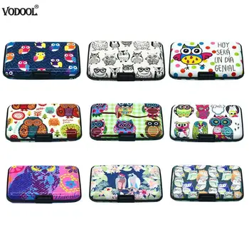 

Aluminum Business Bird Print ID Credit Card Case RFID Cardholder Wallet Card Holder Note Holders 2018 New School Office Supplies