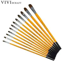 Hot Sale Watercolor Paint Brushes Different Shape Round Pointed Tip Nylon Hair Painting Brush Student Painter Painting Supplies