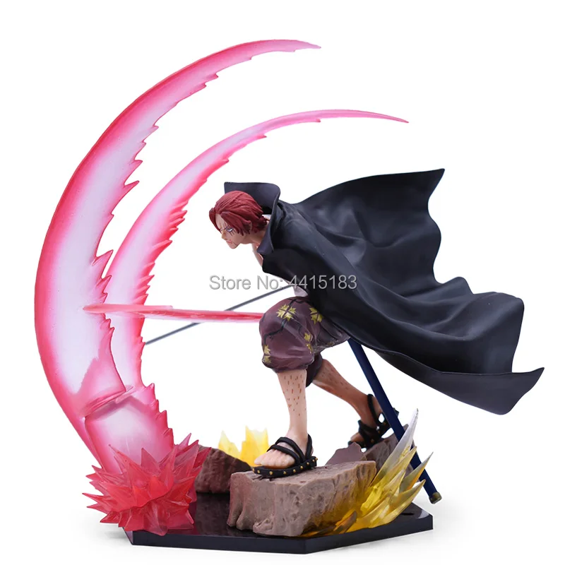 Anime One Piece ZERO Shanks Battle Ver PVC Action Figure Doll Collectible Model Baby Toy Christmas Gift For Children