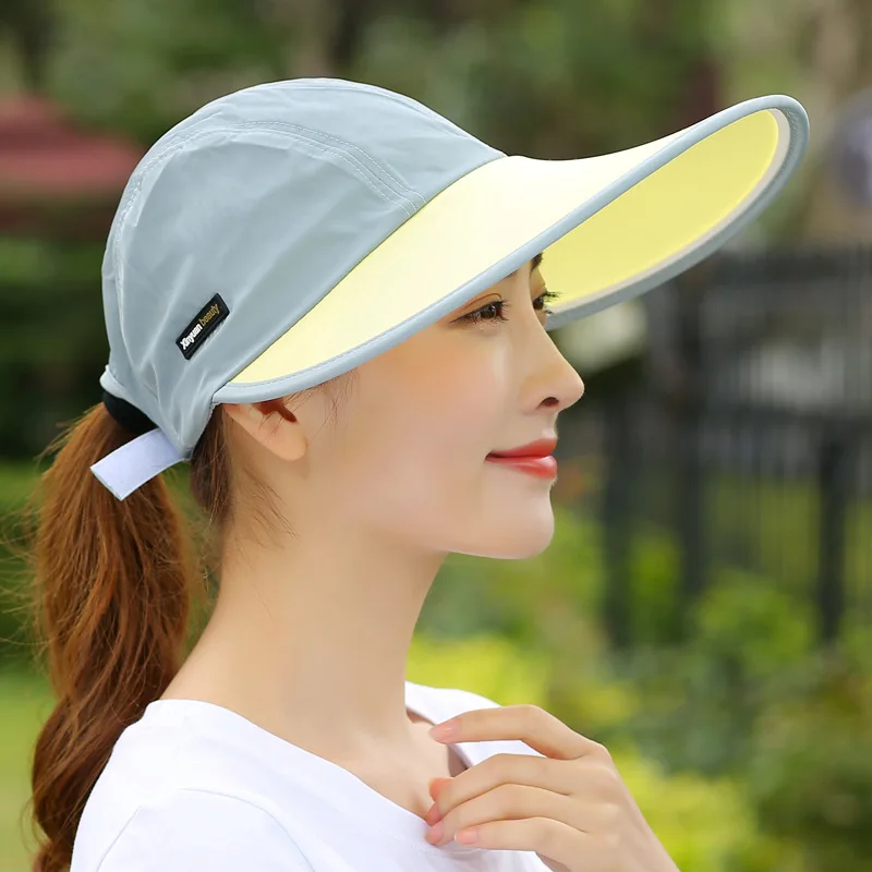 

Sunhat Women Summer Sunscreen Fold Outdoor Shadow Face Wide-brimmed Cap Valentine's Cap Beach Cap