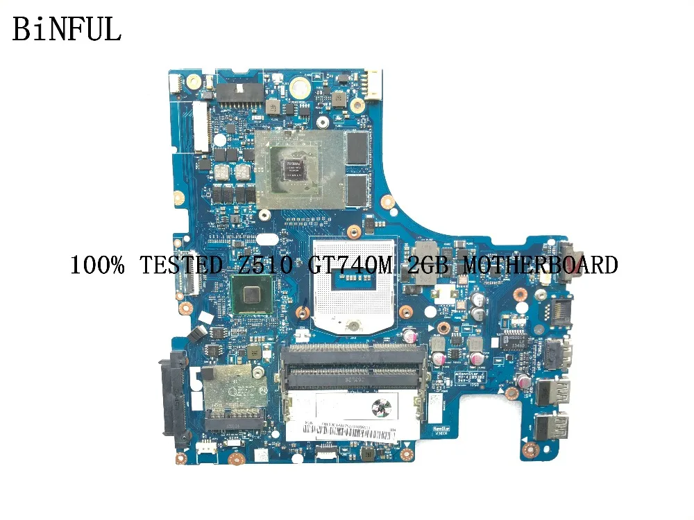 

BiNFUL 100% new AVAILABLE PROMISED WORKING MAIN BOARD AILZA NM-A181 LAPTOP MOTHERBOARD FOR LENOVO Z510 NOTEBOOK PC GT740M 2GB