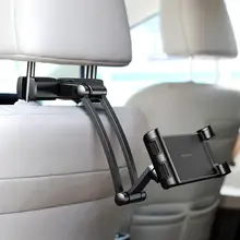 Универсальный автомобильный держатель на подголовник для детей с регулируемым углом наклона зажимом для телефонов планшетов для iphone ipad samsung