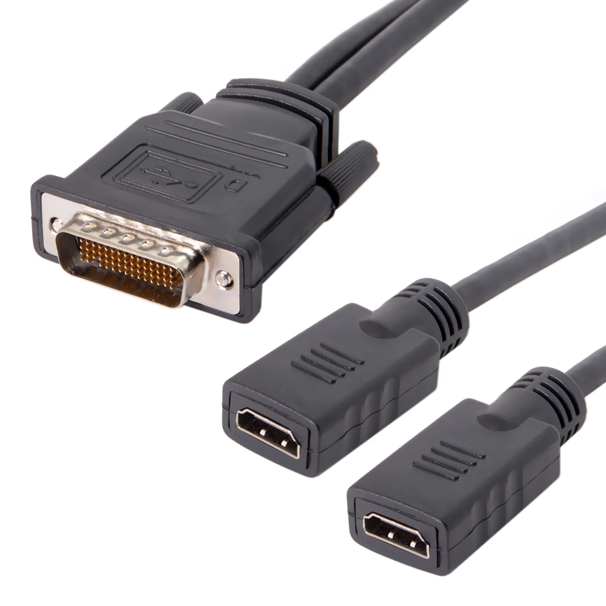 Zihan Двойной HDMI 1,4 HDTV женский DMS-59Pin сплиттер папа-папа удлинитель для ПК видеокарты