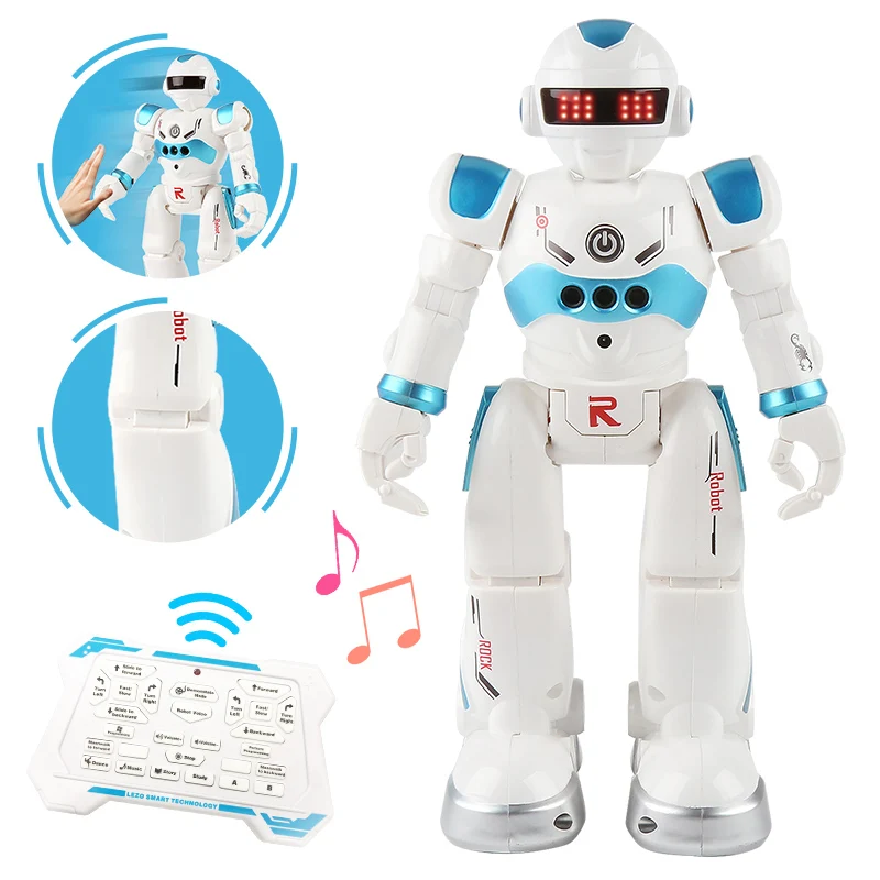 New USB Charging Robot Dancing Singing Story Book Gesture Action Figure Control RC Robot Toy for Boys Children