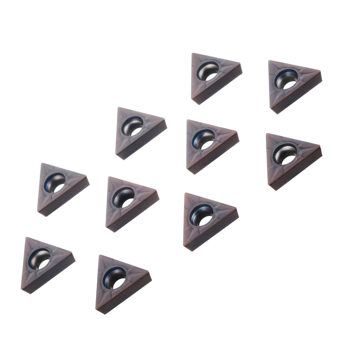 10pcs CNC Carbide Tips Inserts Blade Cutter Lathe Turning Boring Bar Tool Lathe