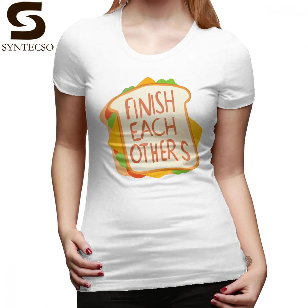 

The Doors T-Shirt Finish Each Other Sandwiches T Shirt Red Summer Women tshirt Simple Short-Sleeve Print Ladies Tee Shirt