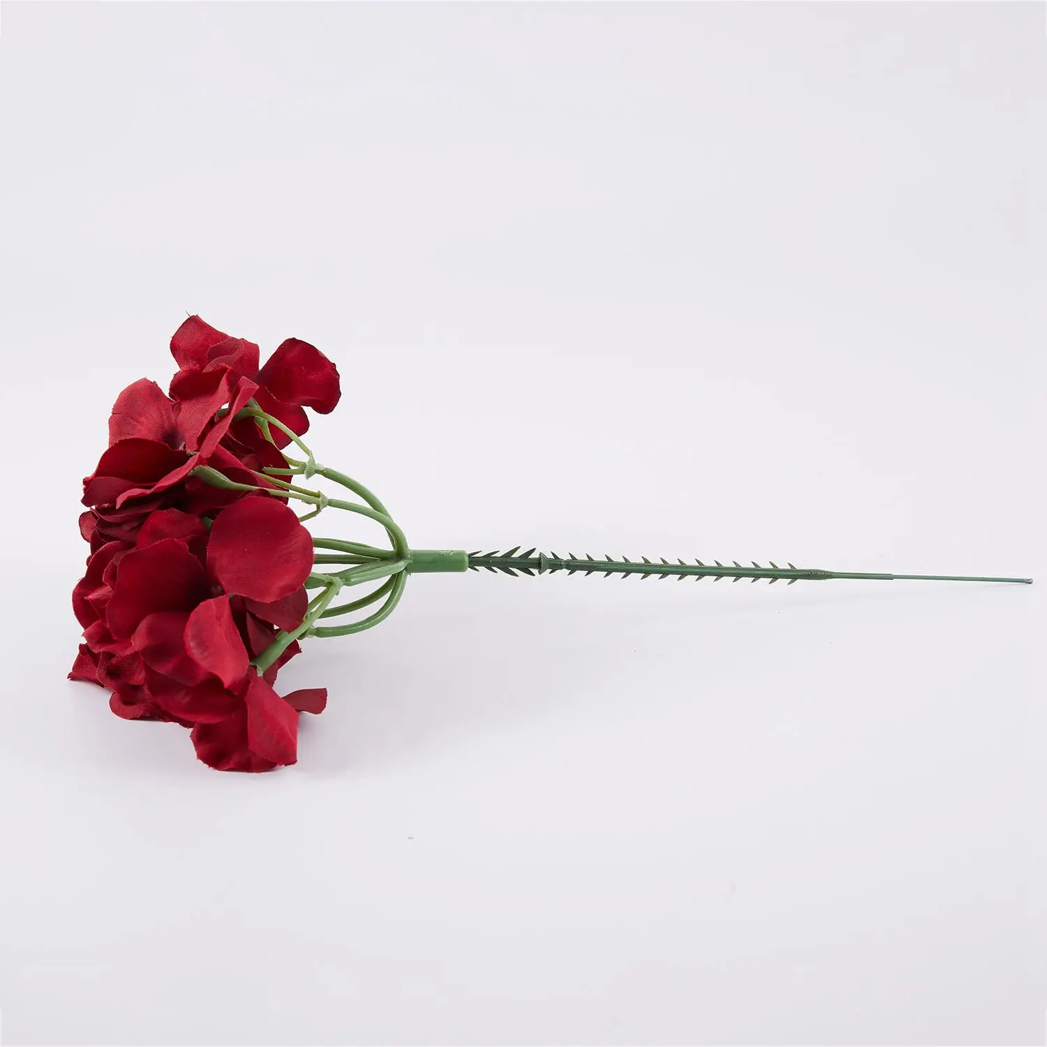 

Silk Flower Wedding Decoration Artificial Flowers Spring Vivid Big Hydrangea Wedding Flowers Decoration Wine Red