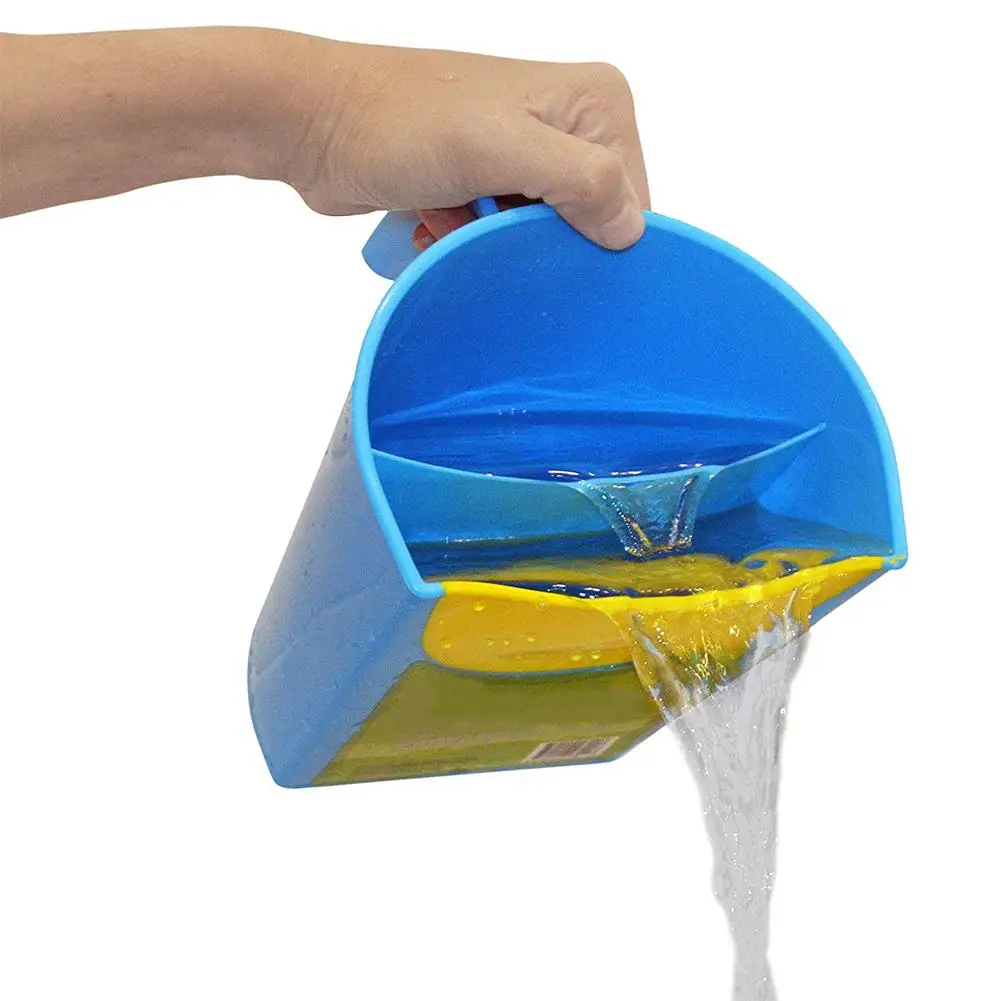 

Safe Baby Shampoo Rinse bath Cup Pail For Kids Washing Hair Washing Out Shampoo By Protecting Infant Eyes