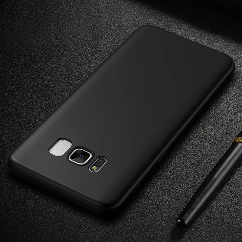 

Black Matte Soft Silicon Case for Samsung J6 J4 prime PLUS A50 A750 Note9 J4 J6 A6 A8 Plus A9 2018 S8 S9 S6 S7 J330 J530 J730