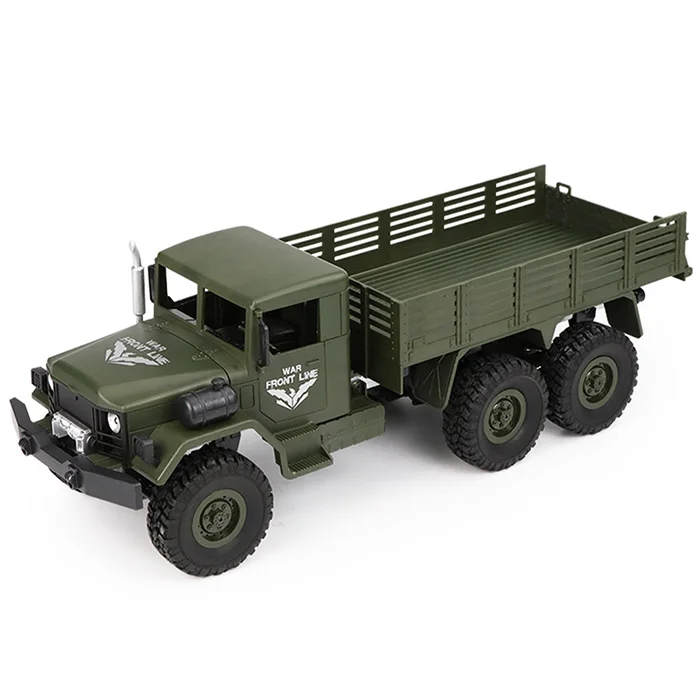 

JJR/C JJRC Q63 Rc Car 1/16 2.4G 6WD Off-Road Military Truck Crawler RC Car Brush Motor Remote Control Toys Cars Green Yellow