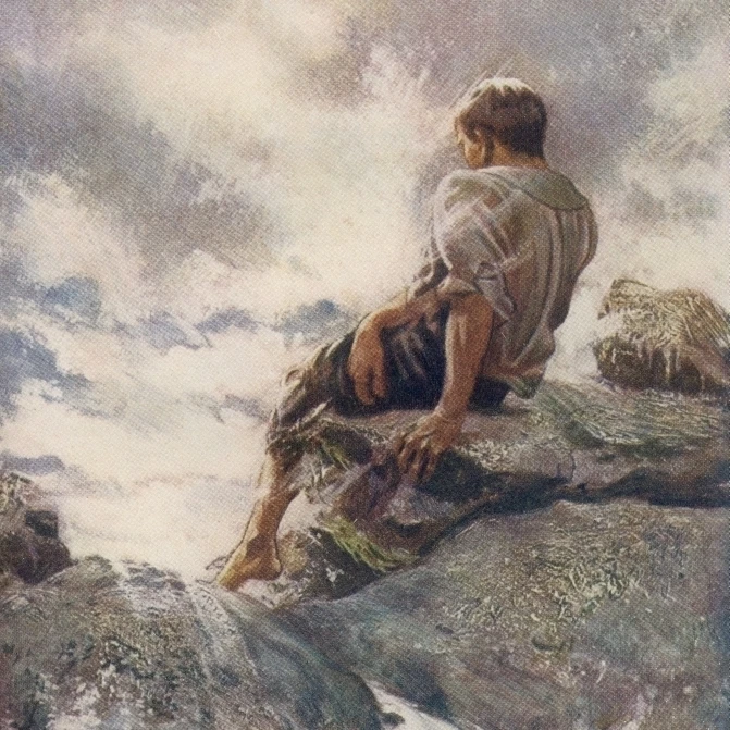 Después de ser náufragos Robinson Crusoe llega a una de la costa de la isla  estaba aterrizado y seguro en la orilla color Ilustración 2|Placas y  señales| - AliExpress