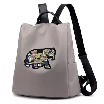 

Casual Anti-Theft Dual-Use Nylon Backpack Women Backpack Casual Anti-Theft Elephant Nylon Shoulder Bag Travel Backpack Students