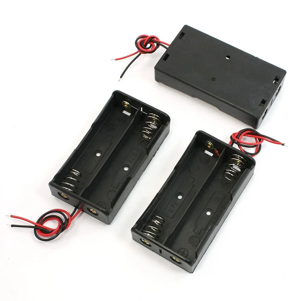 3 шт. черный держатель для аккумуляторной батареи 3.7V18650| |