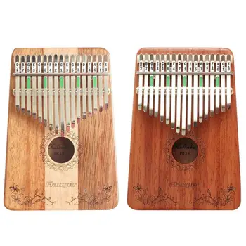 

17 Keys Kalimba African Thumb Piano Mahogany Mabira Finger Percussion Keyboard Wood Music Instruments