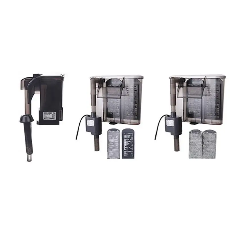

3-in-1 Aquarium Filter Silent Fish Tank Waterfall External Hanging Fish Tank Power Filter Box Equipment Small Circulation Pump