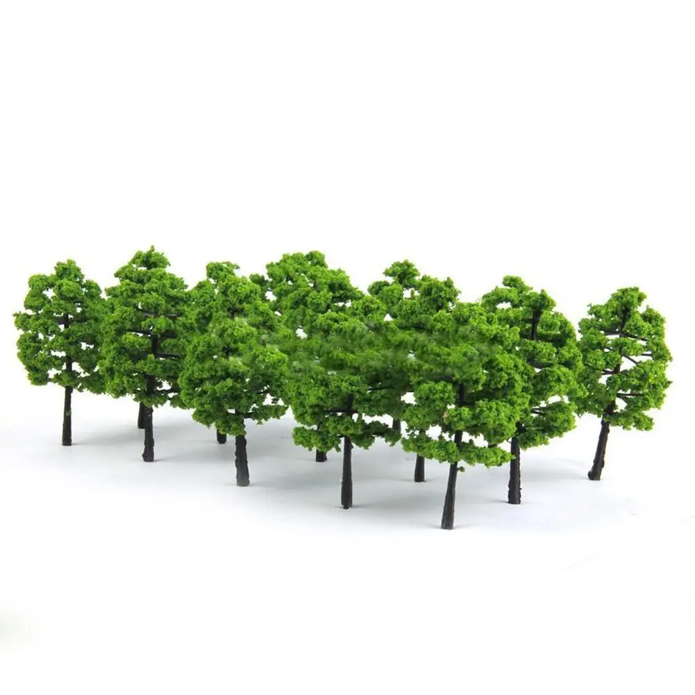 

20 Model Trees Train Railroad Diorama Wargame Park Scenery Green Plants Decor Yard & Garden Decoration