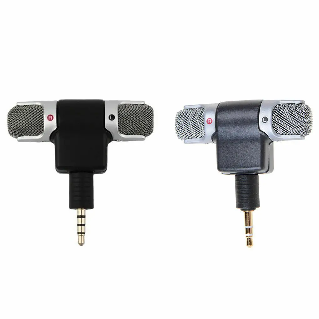 

3.5mm Recorder Stereo Voice Microphone Mic for Laptop PC Android Phone
