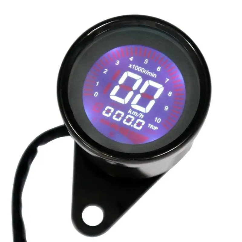 

12V Backlight LCD Digital Motorcycle Speedometer Tachometer Odometer Oil Level Gauge Motorcycle Accessories Instruments New