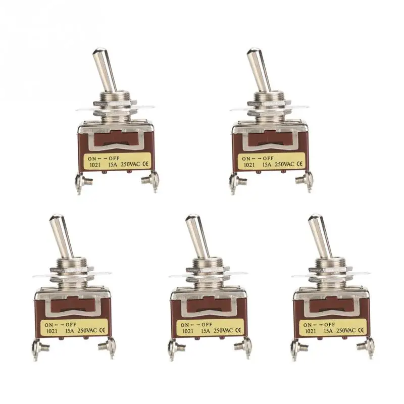 

5 PCS/Lot Single Linkage 1021 Mini Toggle Switch 3PDT 2 Pin 2 Position ON OFF Toggle Switch Hand movement operation type Switch