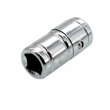 Воздействие переходник для бит 1/" квадратного привода до 1/4" Шестигранным хвостовиком Quick Release отвертка бит держатель конвертер инструмент разъем адаптера переменного тока