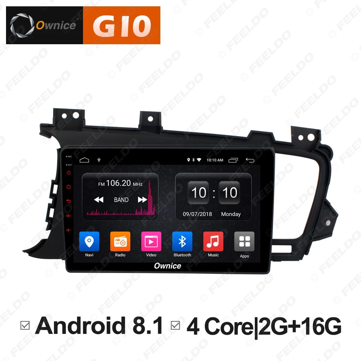 Perfect LEEWA 9" Android 8.1 8-Core/DDR3 2G/32G/Support 4G LTE Car Media Player With GPS/FM/AM RDS Radio For KIA Optima/K5 2011-2014 1