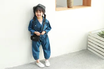 

Toddler Girl Clothing Set Fashion Denim Jacket Bloom Pants 2pcs Casual Pocket Baby Lapel Single Breasted Coat Kids Clothes Suits