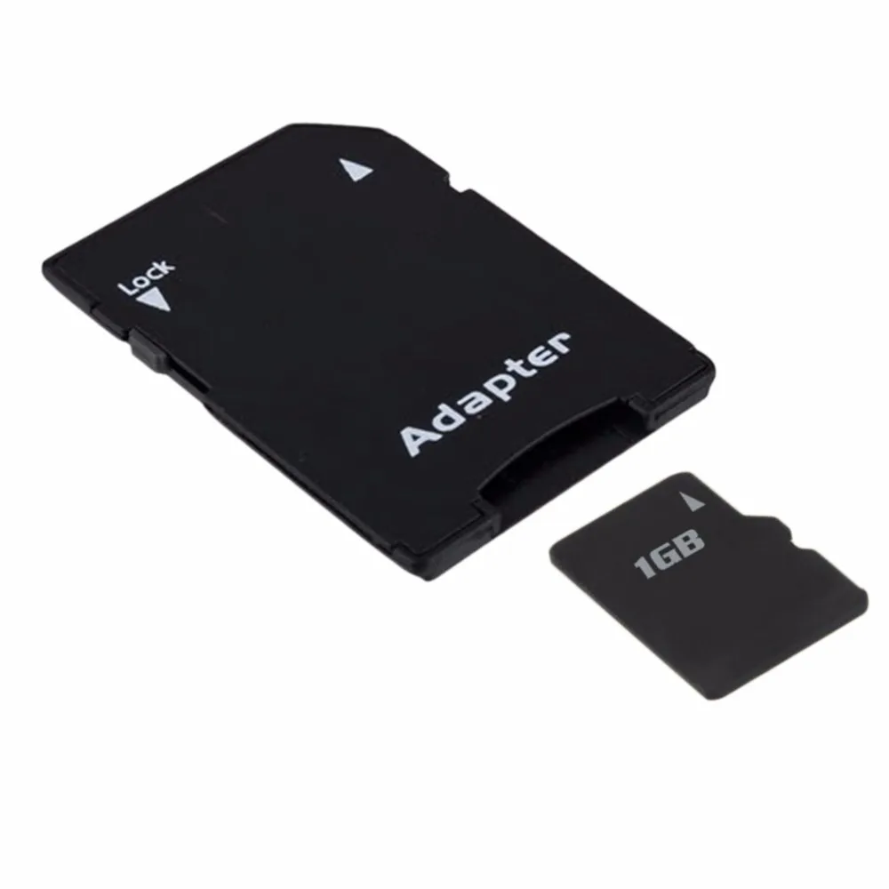 

TF T-Flash Trans-flash Card to Memory Card Convert Adapter Black Full Size 31*23*2mm Lockable to Protect Contents