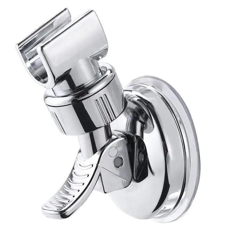 

Wall Mount Adjustable Suction Bracket Chrome Bathroom Shower Head Handset Holder
