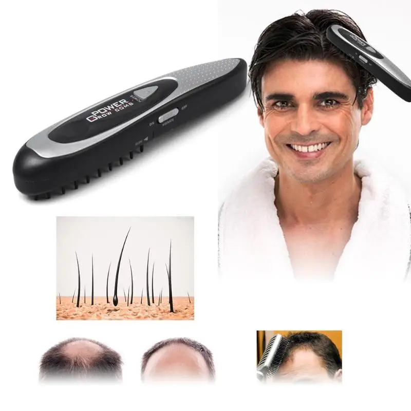 LED Electric Laser Hair Growth Comb Hair Brush Laser Hair Loss Stop