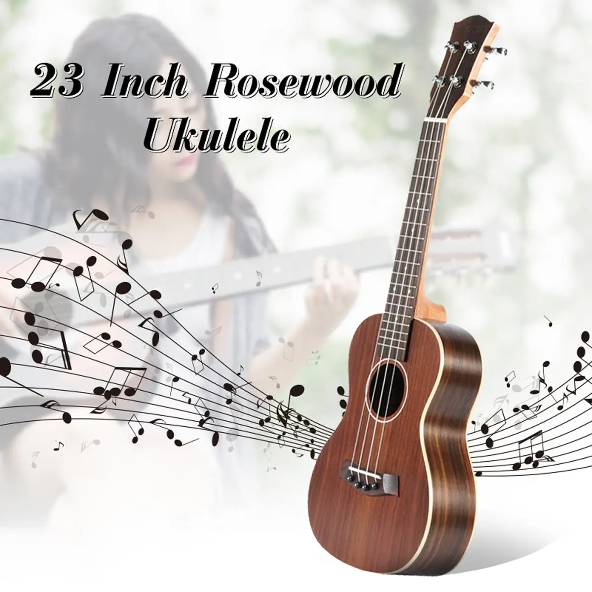 

Zebra 23'' 4 Strings Fretboard Concert Ukulele Ukelele Electric Guitar Guitarra For Musical Stringed Instruments Lovers