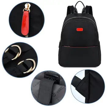 

2019 Mini Backpack For Women Ladies Waterproof Nylon Small Backpack Laptop Female Backpacks Simple Black Bagpack