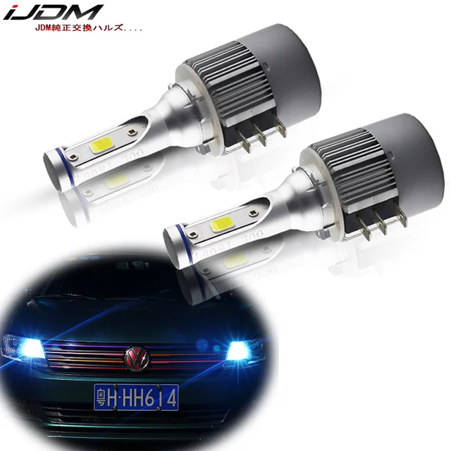 US $18.23 iJDM Auto Headlamp Ice Blue 12V H15 LED Bulbs canbus For Audi BMW Mercedes For Daytime Lights or Hi