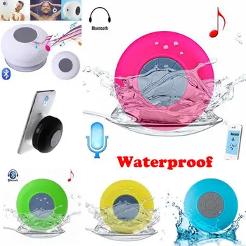

Waterproof Speaker Wireless Bluetooth Handsfree Mic Suction Car/ BATHROOM Shower