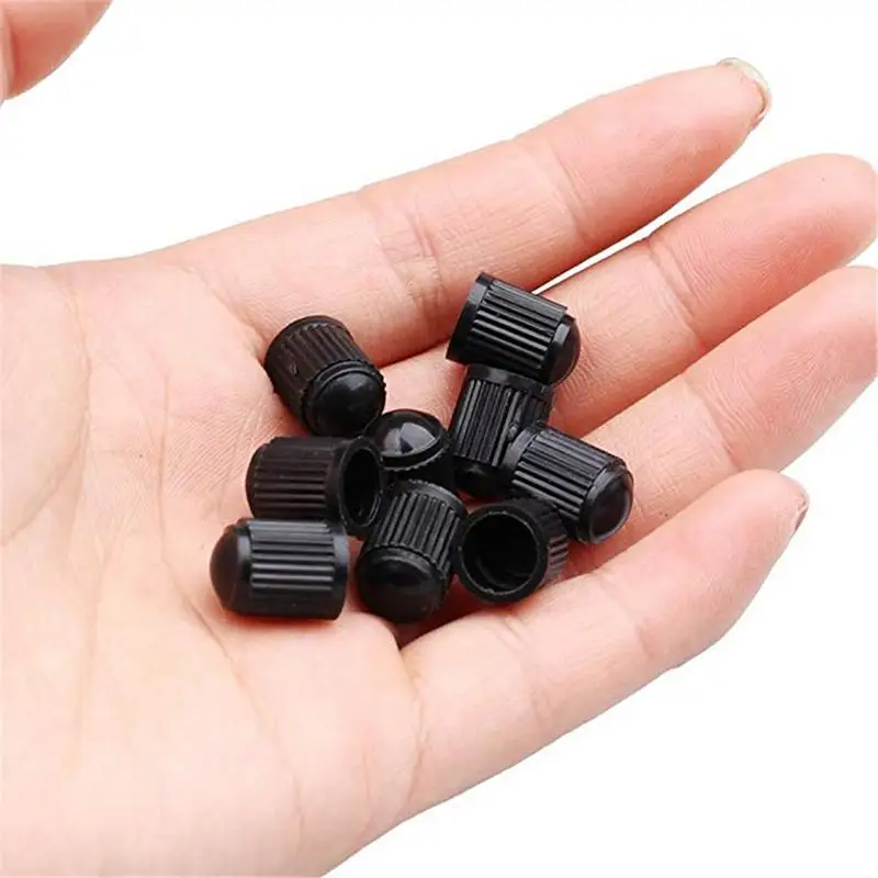 20 Pack Tyre Valve Dust Caps, Plastic Car Tire Valve Stems Dust Caps For Car, Motorbike, Trucks, Bike, Bicycle(Black