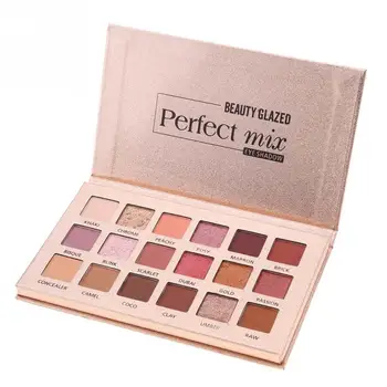 

Glazed 18 Colors Glitter Matte Eyeshadow Eye Shadow Cosmetic Powder