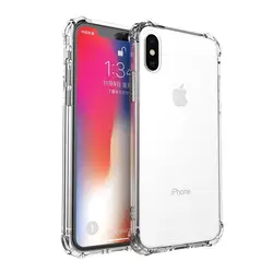 Высокое качество ТПУ чехол водителя защитный чехол для iPhone 7 8 XR XS Max прозрачный мягкий чехол для телефона ТПУ прозрачный чехол