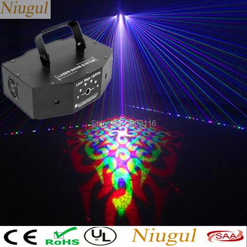 

3 Lens Scan Laser Light With Patterns /550mw RGB 3IN1 Laser Projector Professional Stage Lights Disco DMX512 Control DJ Lighting