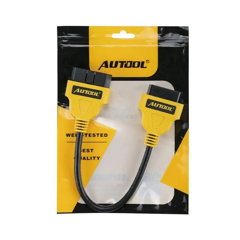 Автомобильный Удлинительный кабель AUTOOL OBD 2 II 16Pin 14/30/150 см автомобильный диагностический адаптер OBD2 удлиняющий провод для запуска подушки бе... Автомобильный Удлинительный кабель AUTOOL OBD 2 II 16Pin 14/30/150 см автомобильный диагностический адаптер OBD2 удлиняющий провод для запуска подушки бе...