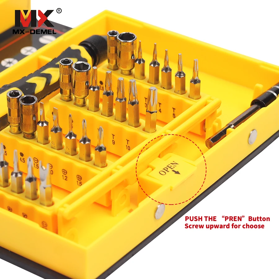 38 в 1 Multi Repair Precision отвёртки инструмент Магнитная открытие Прай Набор инструментов