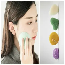 1 шт., спонж Konjac, косметический спонж для очистки лица, натуральный спонж Конняку, средство для очищения лица, смывание, смывание, макияж, средство для очистки