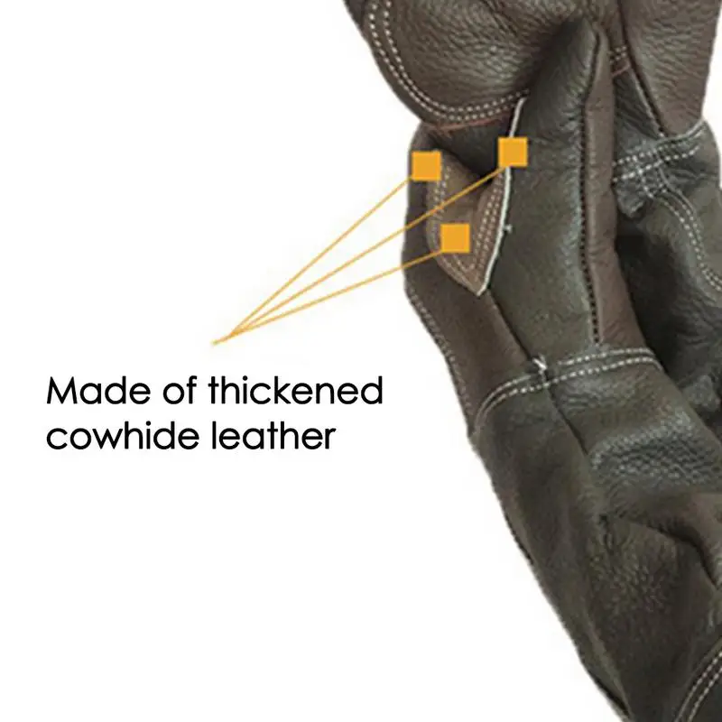 Новейшие усиленные кожаные защитные перчатки для защиты от укусов, для ухода за домашними животными, для купания, для тренировок, для кормления, безопасные рабочие перчатки