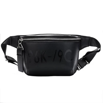 

Pu Leather Black Waist Bag Women Fanny Pack Fashion Belt Bag Female Mobile Packs Messenger Bags Coin Purse