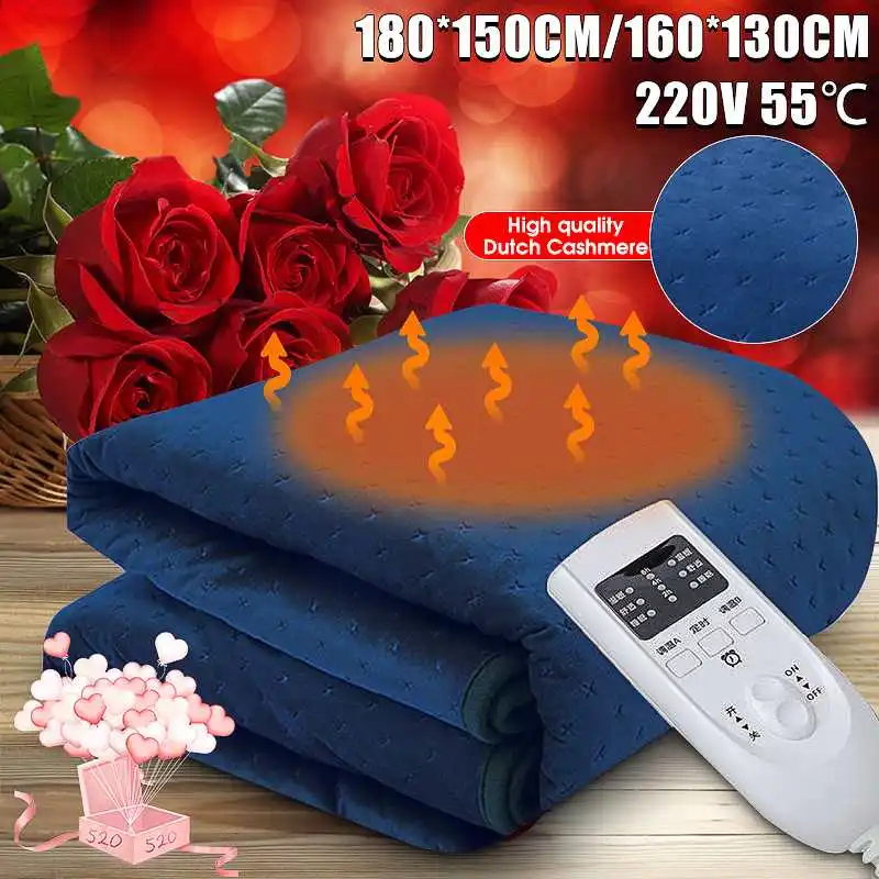 

35-55 Degree Electric Blanket Bedroom Heater Electric Heating Blanket Rug Double Size For Body Bed Warmer Electric Heater