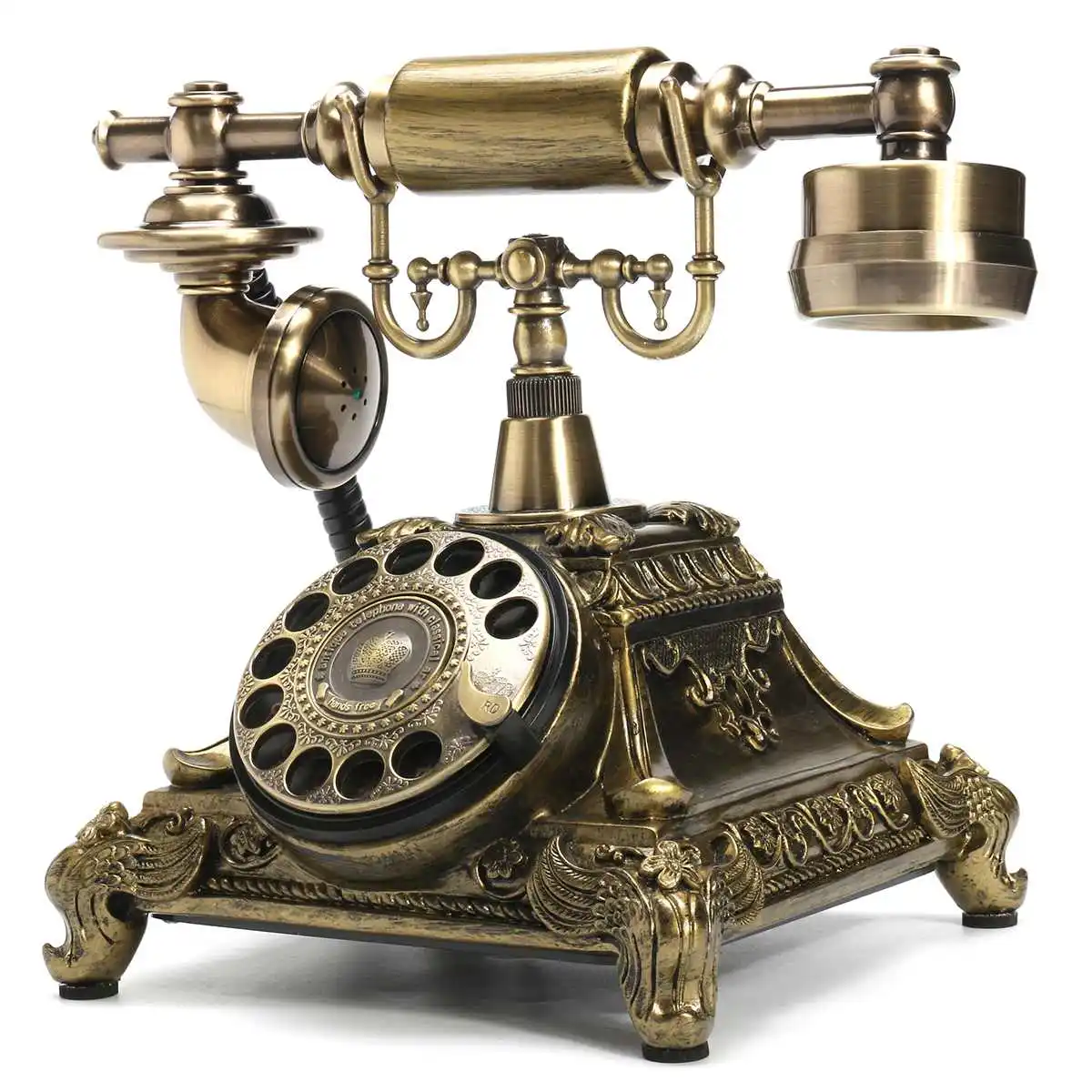  European Fashion Vintage Telephone Swivel Plate Rotary Dial Telephone Antique Telephones Landline P