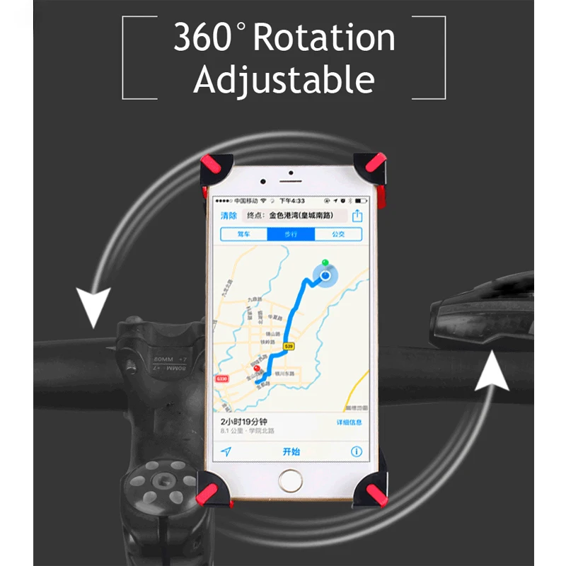 Moto rcyle دراجة MTB الدراجة حامل هاتف المحمول حامل المقود كليب الهاتف الذكي دعم الهاتف moto ل فون X 8 لسامسونج